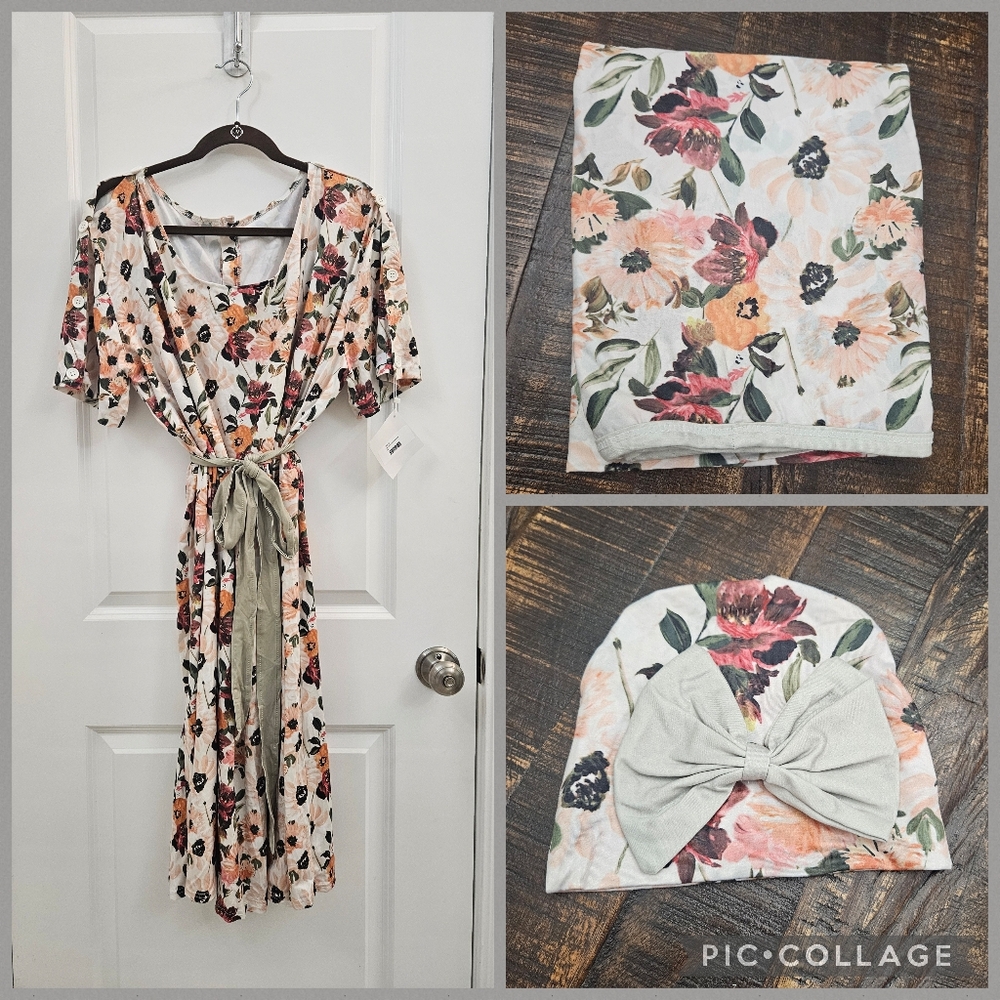 Nursing Gown Set